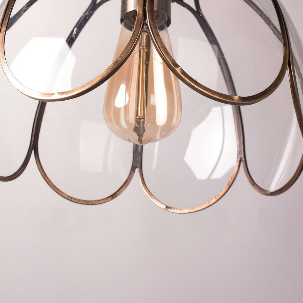 Eraeora Vintage Retro Glass Pendant Lamp