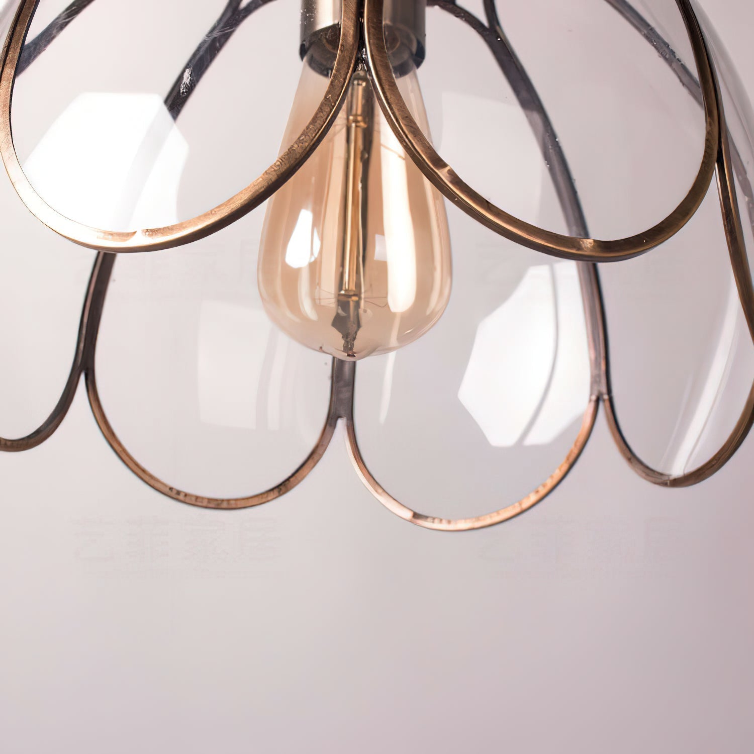 Eraeora Vintage Retro Glass Pendant Lamp