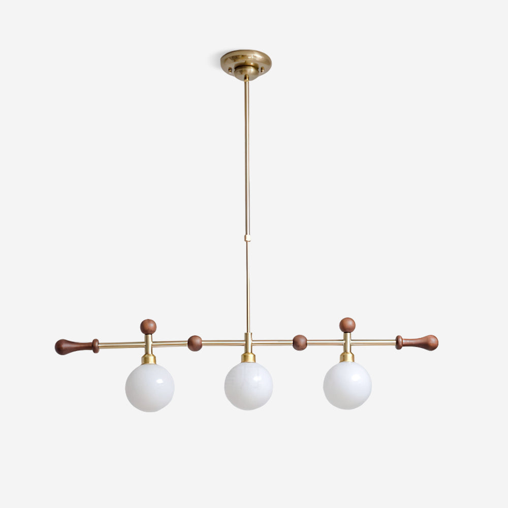 Chandelier Linear Globe LED/Incandescent for Dining Room Kitchen Island