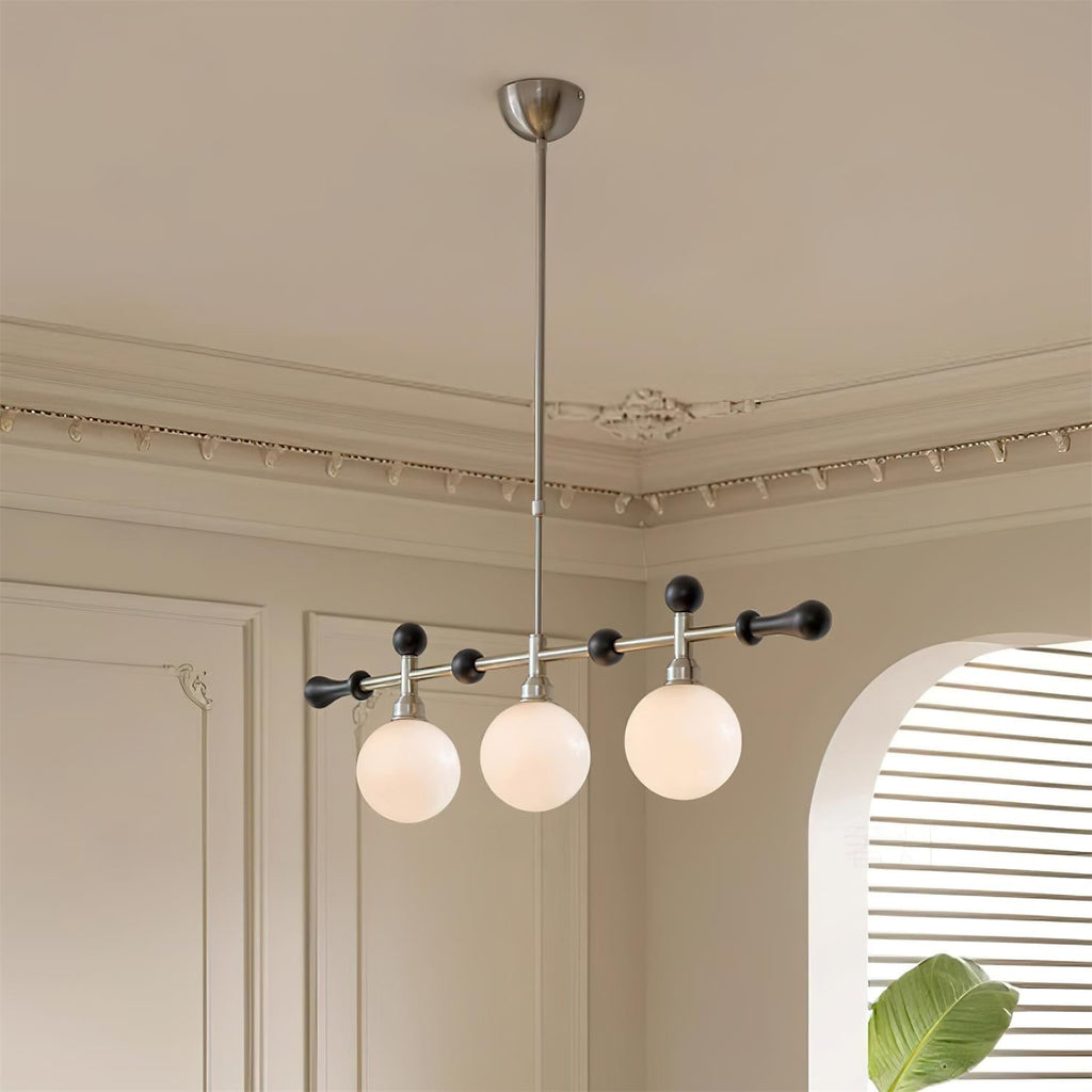 Chandelier Linear Globe LED/Incandescent for Dining Room Kitchen Island
