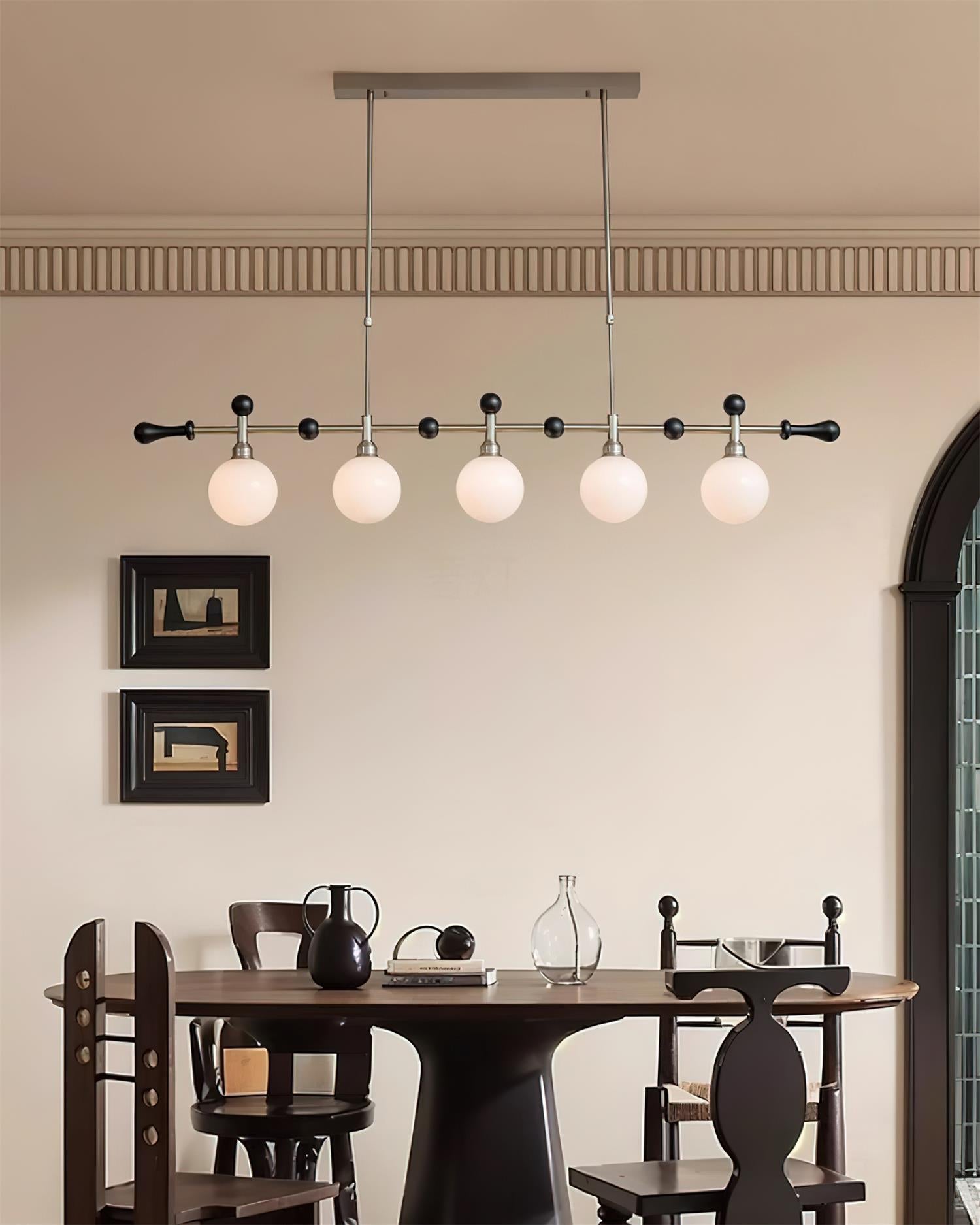 Chandelier Linear Globe LED/Incandescent for Dining Room Kitchen Island
