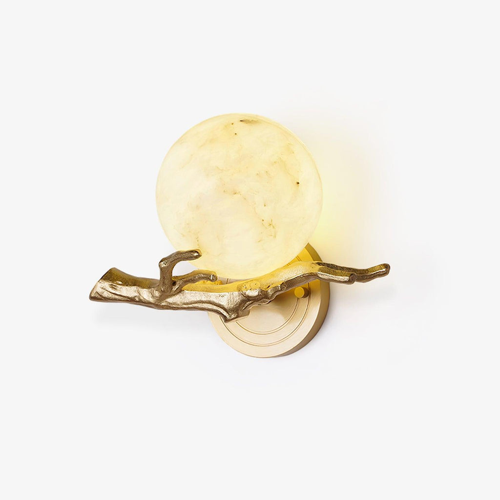 Avzorion Retro Twigs Brass Marble Wall Lamp