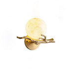 Avzorion Retro Twigs Brass Marble Wall Lamp