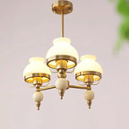 Chandelier Glass and Fixture for Dining or Living Room Vintage