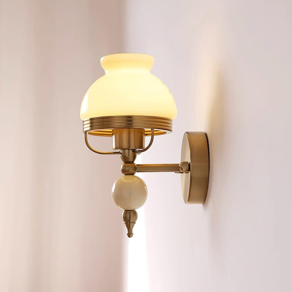 Wall Lamp Glass and Light for Bedroom or Hallway Retro