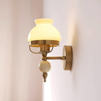 Wall Lamp Glass and Light for Bedroom or Hallway Retro