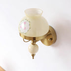 Wall Lamp Glass and Light for Bedroom or Hallway Retro