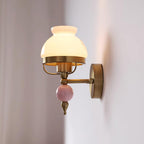 Wall Lamp Glass and Light for Bedroom or Hallway Retro