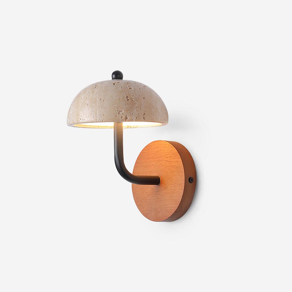 Solaro  Wall Light  Travertine  Half-dome   Shade