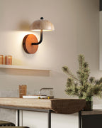 Solaro  Wall Light  Travertine  Half-dome   Shade