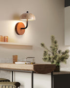 Solaro  Wall Light  Travertine  Half-dome   Shade