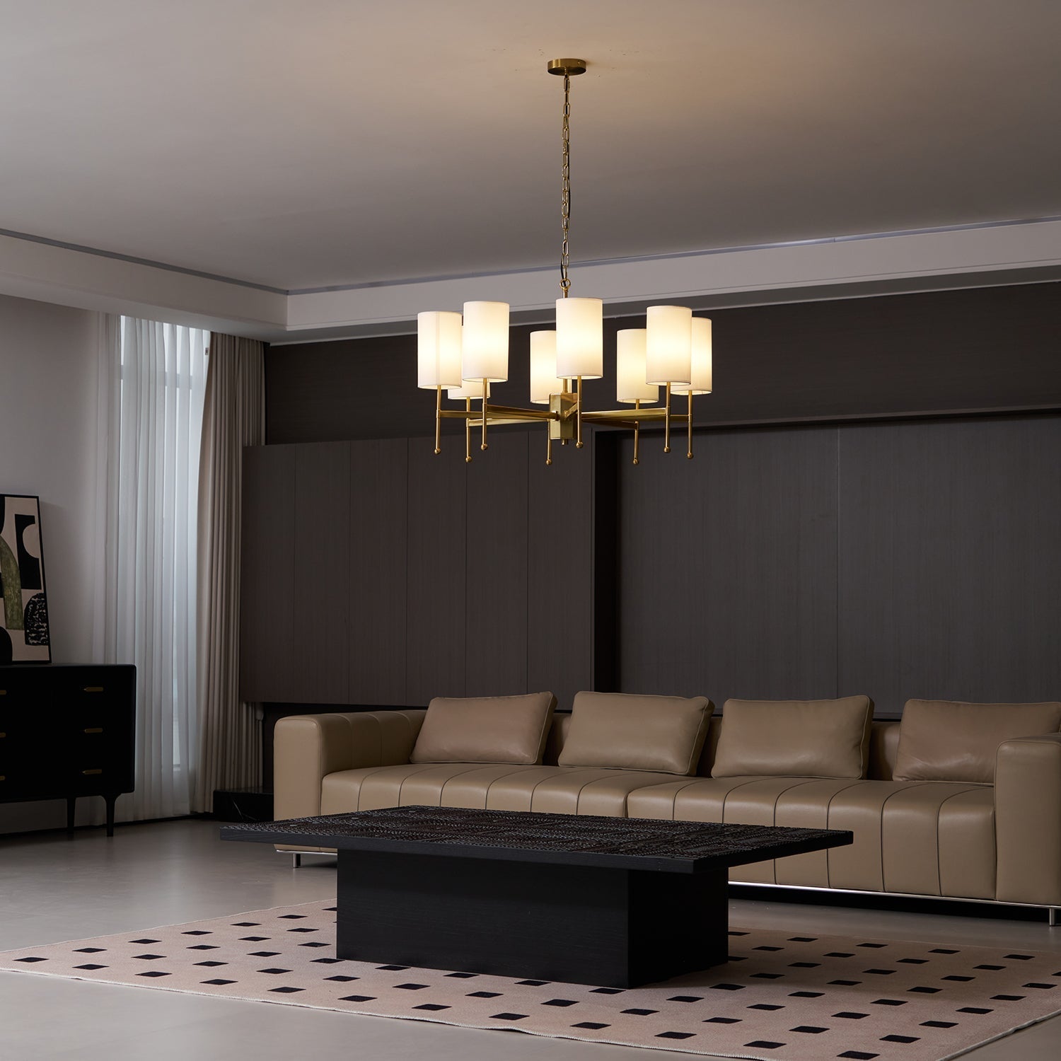 Rhodes Chandelier Mid-Century