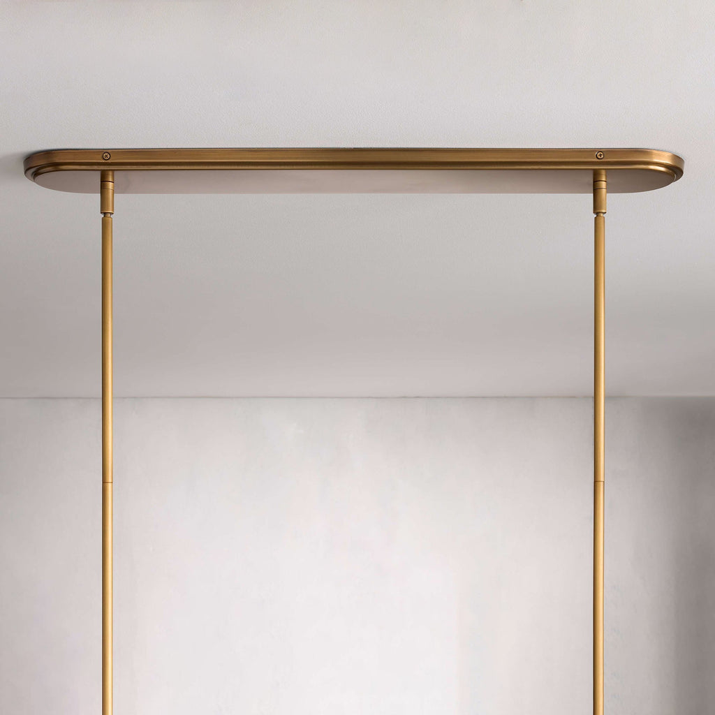 Eurvinen Vintage Industrial Linear Fabric Chandelier