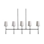 Eurvinen Vintage Industrial Linear Fabric Chandelier