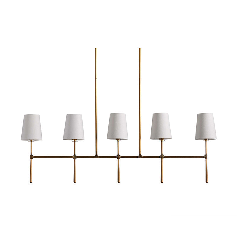 Eurvinen Vintage Industrial Linear Fabric Chandelier