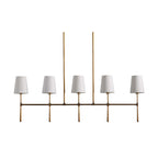 Eurvinen Vintage Industrial Linear Fabric Chandelier