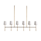 Eurvinen Vintage Industrial Linear Fabric Chandelier