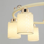 Alsile Japandi Style Glass Chandelier