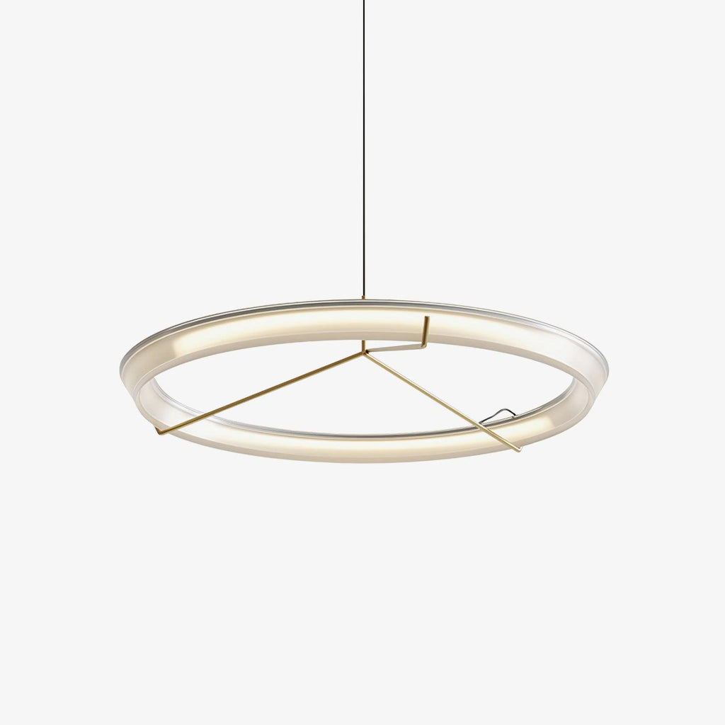 Lustra Chandelier Modern Stainless Steel Ring