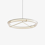 Lustra Chandelier Modern Stainless Steel Ring