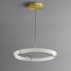 Lustra Chandelier Modern Stainless Steel Ring