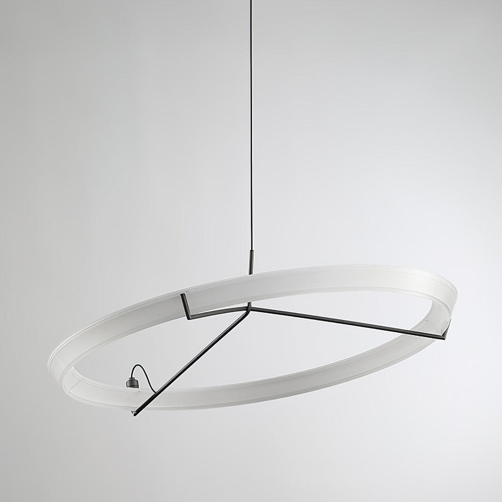 Lustra Chandelier Modern Stainless Steel Ring