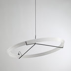 Lustra Chandelier Modern Stainless Steel Ring