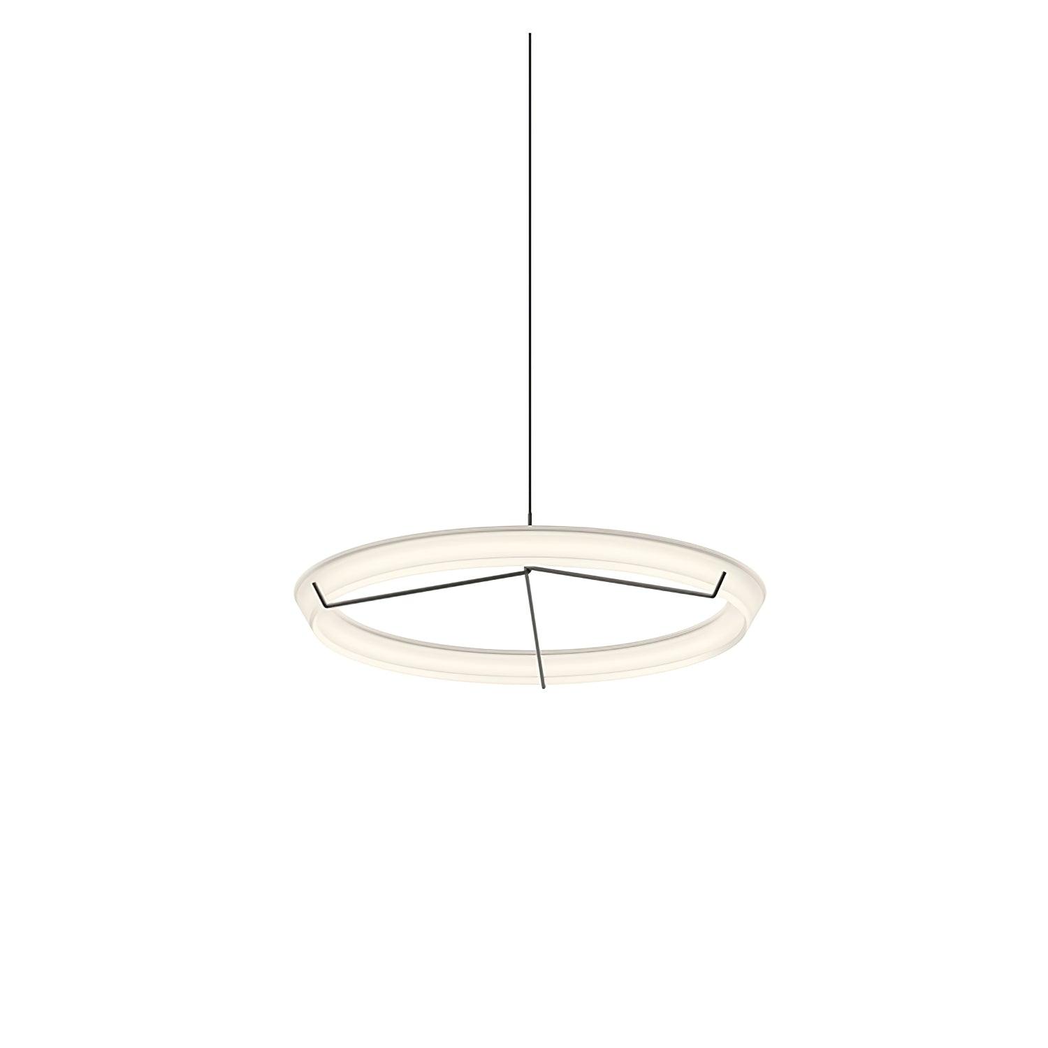 Lustra Chandelier Modern Stainless Steel Ring