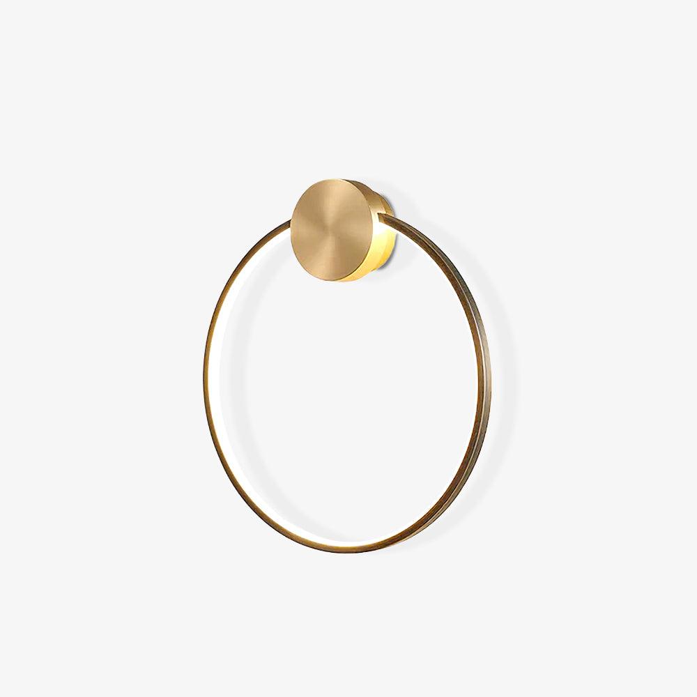Maisie Wall Light Modern Minimalist Ring Shaped LED Brass