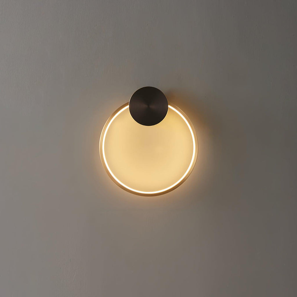 Maisie Wall Light Modern Minimalist Ring Shaped LED Brass