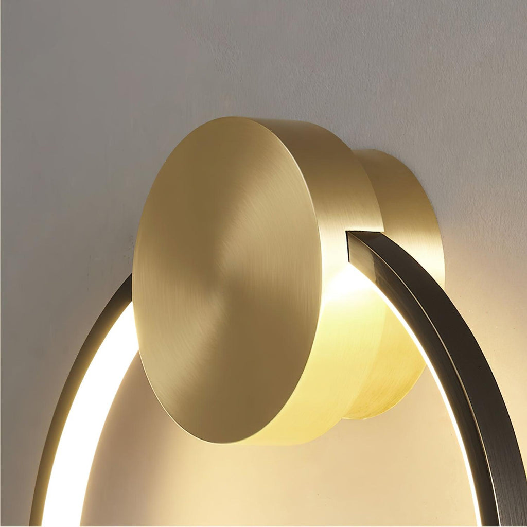 Maisie Wall Light Modern Minimalist Ring Shaped LED Brass