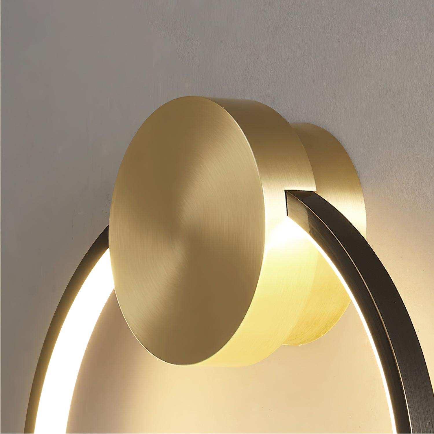 Maisie Wall Light Modern Minimalist Ring Shaped LED Brass