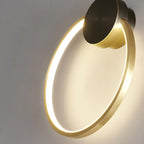 Maisie Wall Light Modern Minimalist Ring Shaped LED Brass