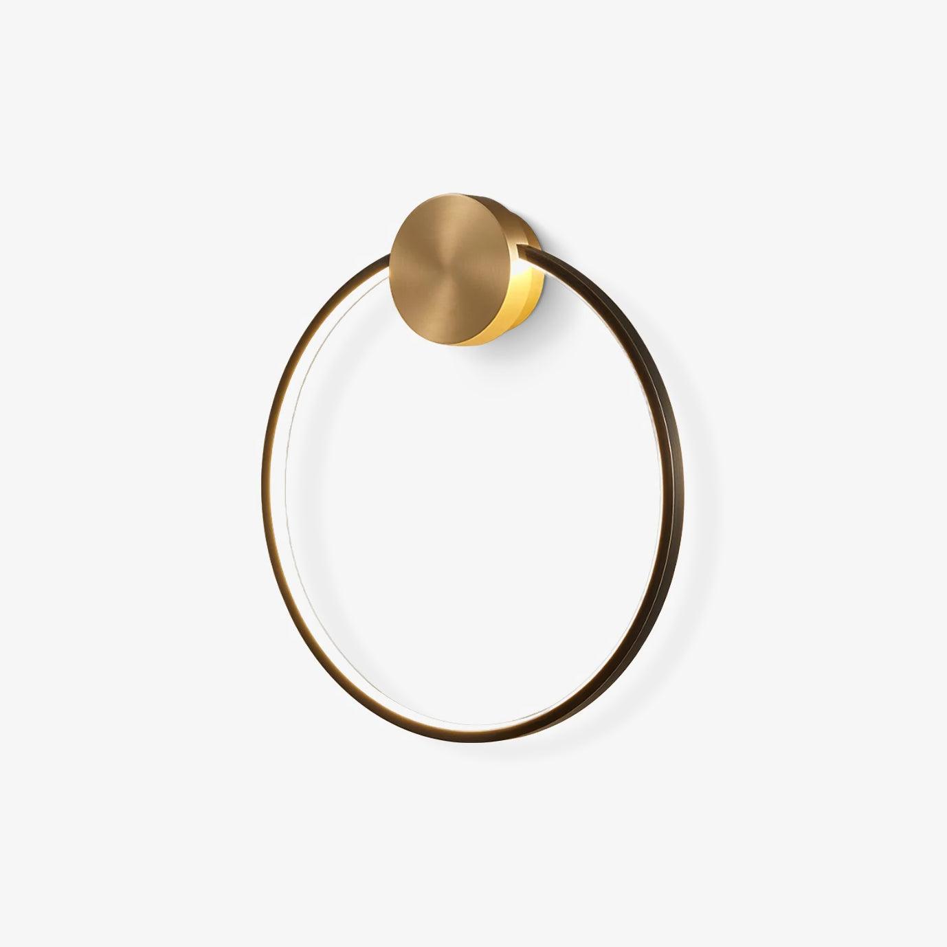 Maisie Wall Light Modern Minimalist Ring Shaped LED Brass