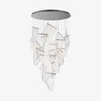 Lustra Chandelier Acrylic LED Abstract Floating