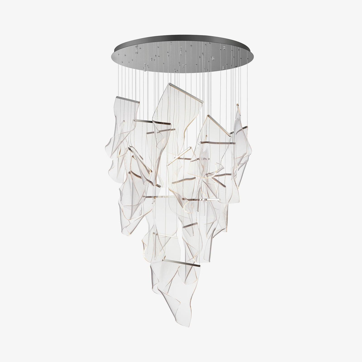 Lustra Chandelier Acrylic LED Abstract Floating