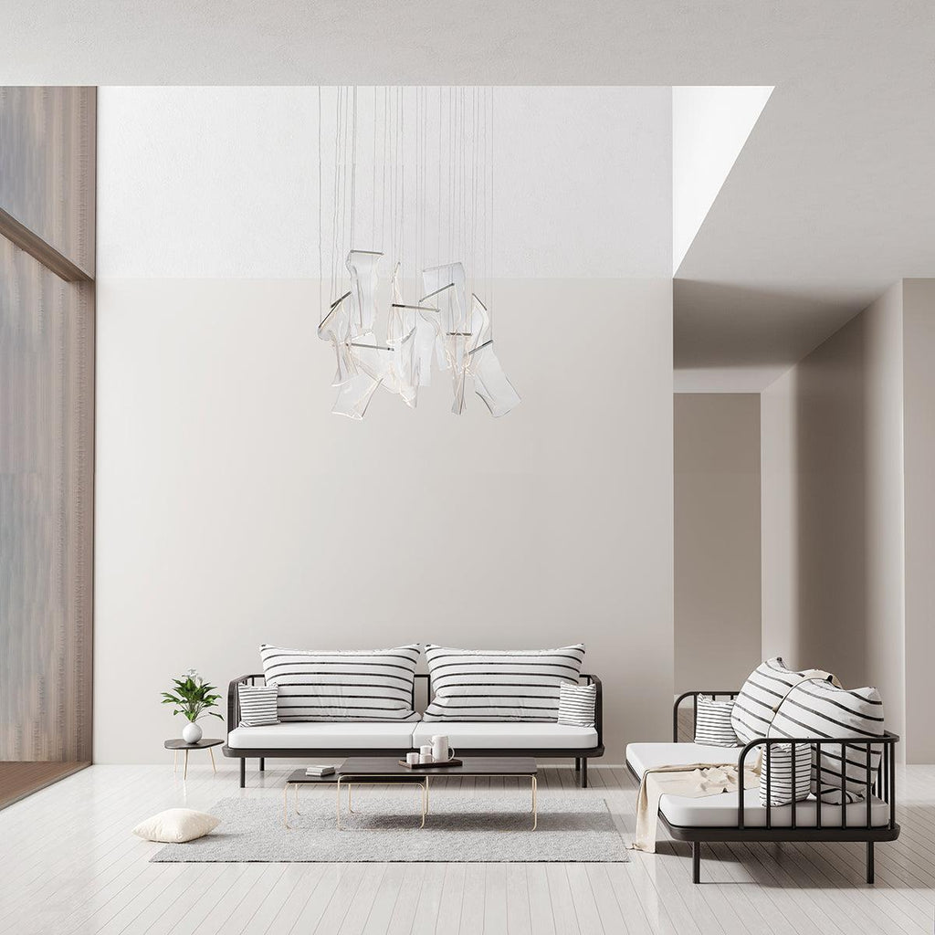 Lustra Chandelier Acrylic LED Abstract Floating