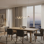 Ripple Modern Metal & Glass Pendant Light