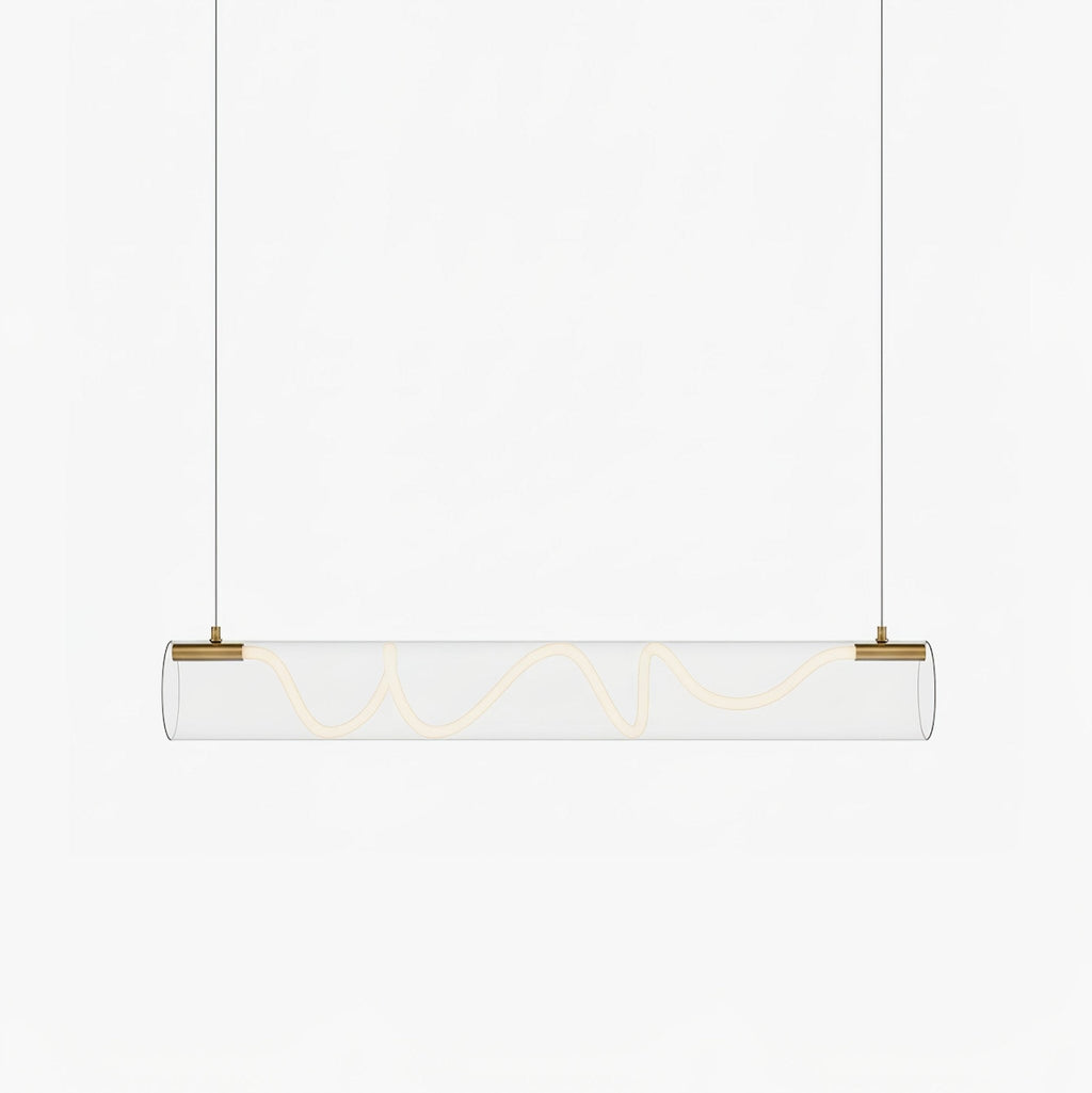 Ripple Modern Metal & Glass Pendant Light