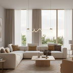 Ripple Modern Metal & Glass Pendant Light