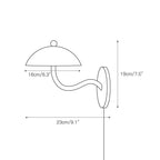 Cetalan Vintage Ripple Plug-in Wall Lamp