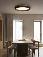 Aurdoreth Modern Minimalist Ripple Wood Ceiling Light