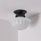 Evola Vintage Opal Glass Ceiling Light