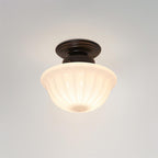 Evola Vintage Opal Glass Ceiling Light