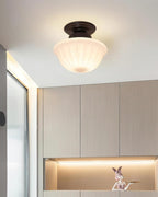 Evola Vintage Opal Glass Ceiling Light