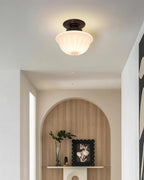 Evola Vintage Opal Glass Ceiling Light