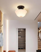 Evola Vintage Opal Glass Ceiling Light