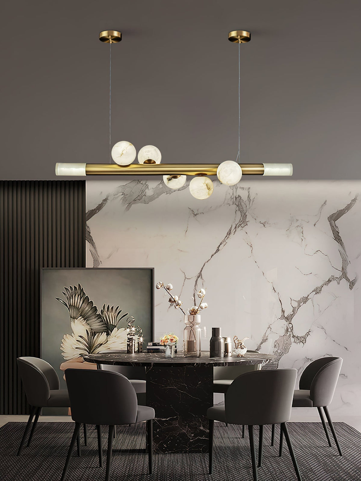 Avaros Modern Minimalist Alabaster Pendant Light