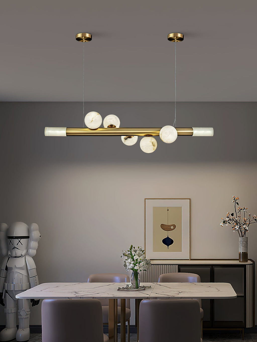 Avaros Modern Minimalist Alabaster Pendant Light