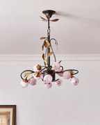 Giulia Chandelier Floral Glass Romantic Elegance
